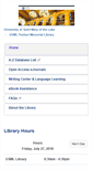 Mobile Screenshot of library.usml.edu