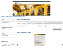 Tablet Screenshot of library.usml.edu